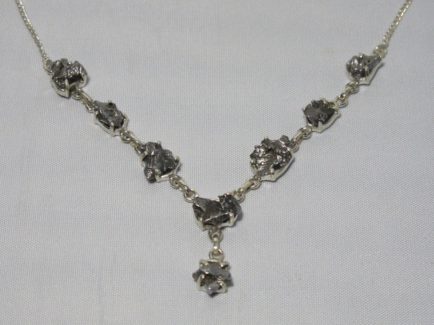 Sterling and Meteorite Necklace 4
