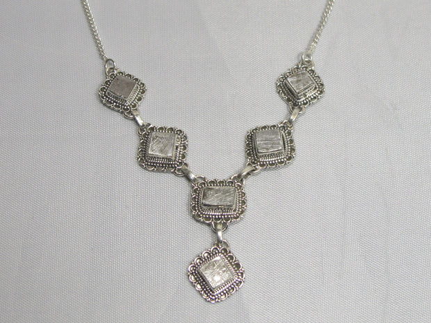 Sterling and Meteorite Necklace 2