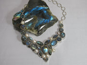 Labradorite and Pearl Necklace