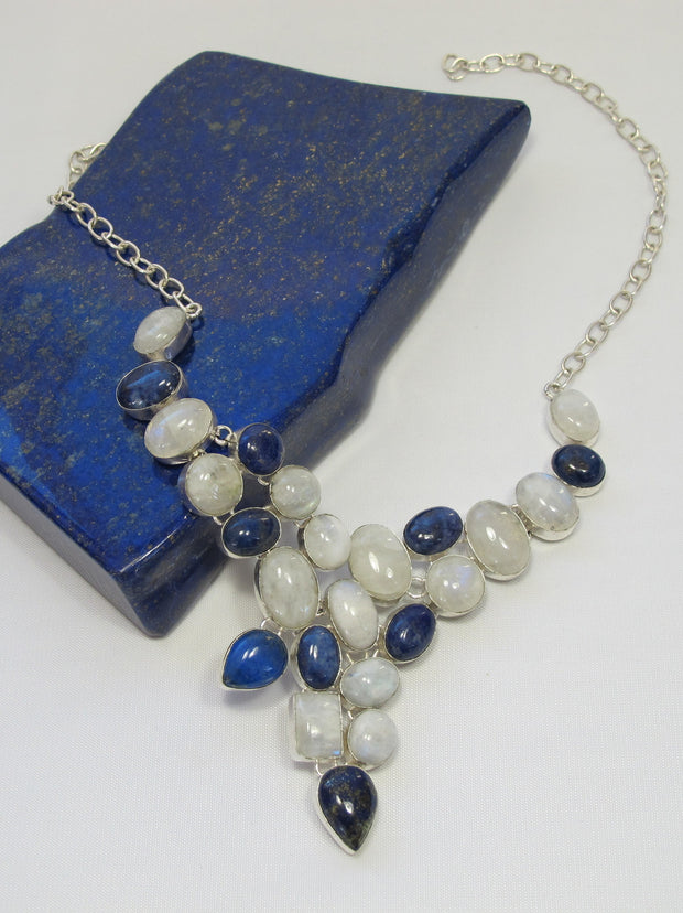 Lapis and Moonstone Necklace