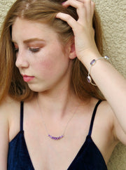 Signature Amethyst Smile Necklace 1